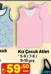 KIZ ÇOCUK ATLET fiyat ve kampanya bilgisi